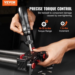 Set surubelnita dinamometrica VEVOR RTD-10-70 14 inch 113-791 Nm cu scala si accesorii - Img 2
