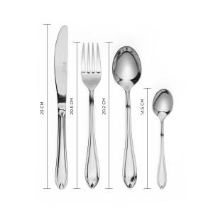 Set tacamuri Russell Hobbs RH02224EU7 Marseille, 24 piese, otel inoxidabil, pentru 6 persoane - Img 7