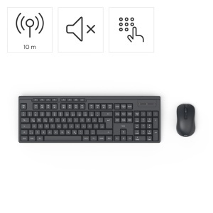 Set Tastatura si Maus Hama, Wireless, Ergonomica, QWERTZ, Negru - Img 2