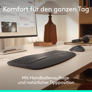 Set Tastatura si Maus Logitech Signature Comfort MK880, Bluetooth, Ergonomic - Img 4