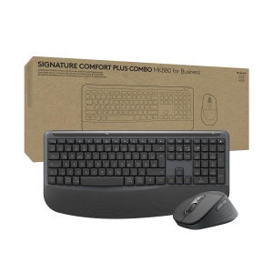 Set Tastatura si Maus Logitech Signature Comfort MK880, Ergonomic, Wireless, Silentios