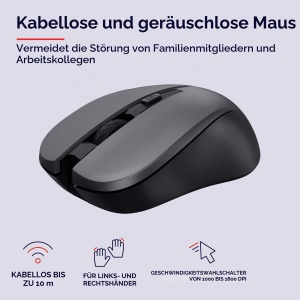 Set Tastatura si Maus Wireless Trust Trezo AZERTY, Design Ergonomic, Materiale Reciclate - Img 6