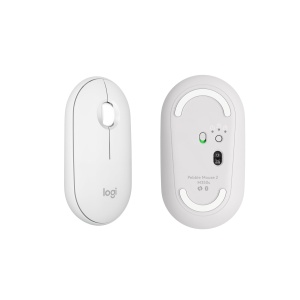 Set tastatura si mouse Logitech Pebble 2 Combo alb conectare multi-device - Img 6