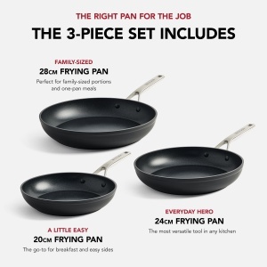 Set Tigai Kitchenaid din Aluminiu Forjat, 202428 cm, Negru - Img 5