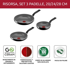 Set tigai Lagostina Goccia 3 piese 202428 cm, antiaderente, ecologice - Img 2