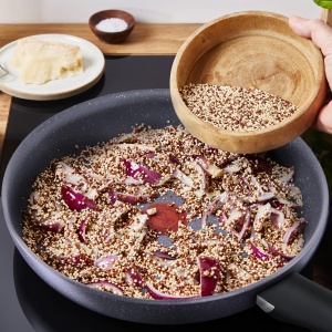 Set tigai Tefal Healthy Chef G15090 24 cm 28 cm Mineralia antiaderent compatibil inductie gri - Img 9