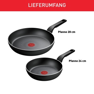 Set tigai Tefal Recycled On C2979032 2428 cm aluminiu reciclat compatibile inductie negru - Img 7