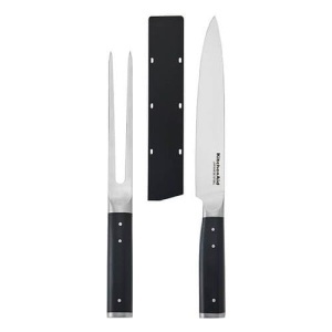 Set Tranchiere KitchenAid, 2 piese, cu lama din otel inoxidabil, manere ergonomice
