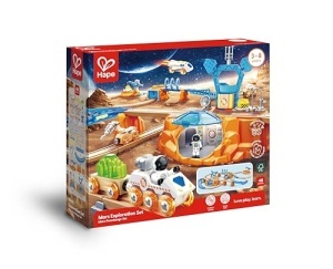 Set tren Hape Mars Exploration tema spatiala lumini si sunete interactive - Img 10