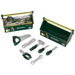 Set unelte pentru copii Theo Klein 8573, 7 piese, cutie transport, 30,25 x 14 x 17,25 cm - Img 4