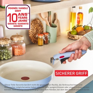 Set vase de gatit Tefal Ingenio Serenity 11 piese, aluminiu, antiaderent, albastru - Img 7