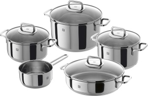 Set vase de gatit Zwilling Quadro 5 piese inox compatibil inductie