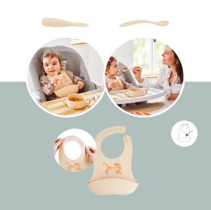 Set vesela pentru bebelusi Babymoov Mini Roar 4 piese silicon BPA-free spalat la masina - Img 4