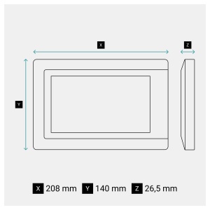 Set videointerfon Legrand EASYKIT 367915 monitor 7 inch camera cu unghi larg alb - Img 4