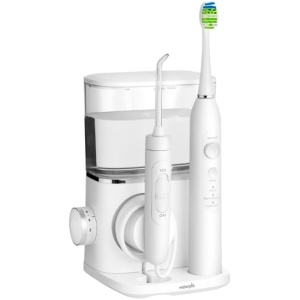 Set Waterpik Sensonic CC-04 Alb - Periuta electrica si irigator bucal reincarcabil