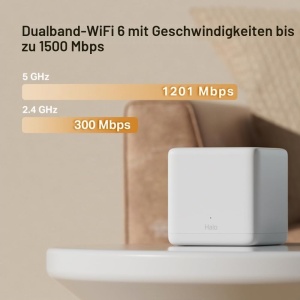 Set Wi-Fi Mesh Mercusys Halo H1500X, Dual Band, 1500 Mbps, 3 unitati - Img 3