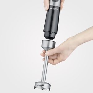 SEVERIN Blender de mana pentru piure si tocare blender cu reglare continua a vitezei blender detasabil 600 W negru otel inoxidabil periat SM 3771 - Img 5
