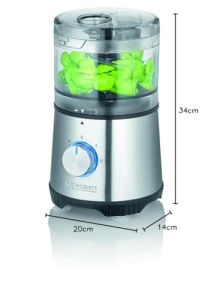 SEVERIN Tocator multiplu compact, tocator universal pentru tocare grosiera si fina, robot de bucatarie cu accesorii extinse, otel inoxidabil periat / negru, KM 3865 - Img 11
