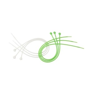 Sfoara de gatit Fackelmann, 6 bucati, silicon, alba-verde, 370 mm