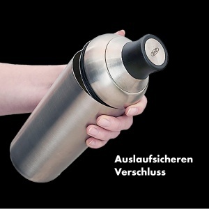 Shaker Cocktail OXO din Otel Inoxidabil, 500ml, Cu Capac de Masurare - Img 2