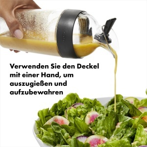 Shaker pentru Dressing OXO, 350 mL, Negru - Img 4
