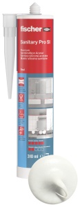 Silikon Sanititar Fischer DSSA, 310 ml, alb, rezistent la umiditate