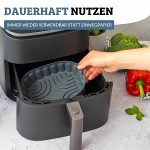Silikonform pentru Friteuza cu Aer Cald Westmark Square Mini 18,5 x 18,5 cm - Img 3