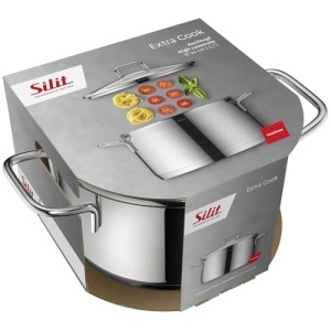 Silit Extra Cook Oala 20 cm Crominox Inox Capac Sticla Inductie - Img 9