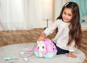 Simba Doktorkoffer cu Plusch Einhorn 20cm Set Joc Interactiv Copii 3 - Img 4