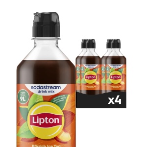 Sirop pentru bauturi Sodastream Lipton Ice Tea Piersici, 4 x 440 ml