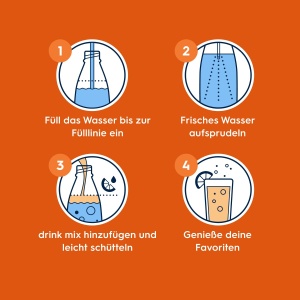 Sirop pentru bauturi Sodastream Mirinda, 4 x 440 ml, gust de portocale - Img 4