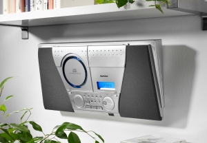 Sistem audio compact Karcher MC 6550N cu CD Player radio FM si functie de alarma argintiu - Img 4