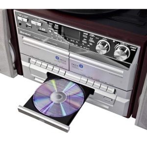 Sistem audio Karcher KA 320 Compact CD Player Radio USB Platan vinil - Img 3