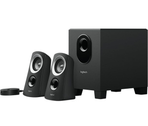 Sistem audio Logitech Z313 2.1 cu subwoofer, 50W putere, sunet de calitate