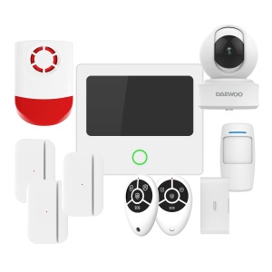 Sistem de alarma Daewoo AM310, touchscreen, cu camera, senzori de miscare