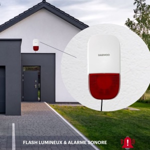 Sistem de alarma DAEWOO WiFiGSM cu sirena integrata si acumulator, 11 accesorii - Img 7