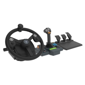 Sistem de Control pentru Vehicule Agricole HORI, cu Volan de 34cm, Pedale si Controler Multifunctional
