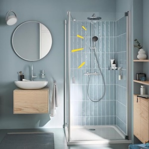 Sistem de dus GROHE Vitalio 250 crom economisire apa anticalcar - Img 3