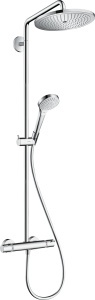 Sistem de dus hansgrohe Croma Select 280, 4 tipuri de jet, crom