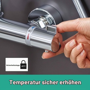 Sistem de dus hansgrohe Croma Select 280 Air, 4 tipuri de jeturi, crom - Img 3
