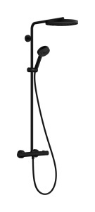Sistem de dus hansgrohe Pulsify S Puro, Mattschwarz, 260 mm, EcoSmart