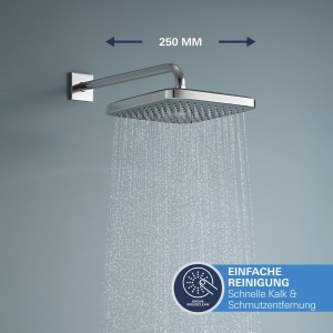 Sistem de dus incorporabil GROHE Precision 250, 25cm, cu termostat, crom - Img 5