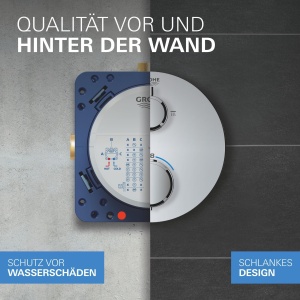 Sistem de dus incorporabil GROHE Precision 310, 31cm, cu termostat, crom - Img 9