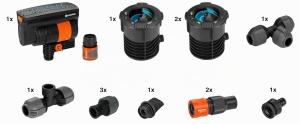 Sistem de Irigare Gardena Start-Set Pipeline cu Viereckregner, 9-216 m - Img 2