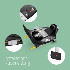Sistem de scaune auto Maxi-Cosi FamilyFix 360, ISOFIX, rotire 360, pentru 0-4 ani, Negru - Img 6
