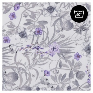 Sistem de umbrire pentru carucior Hauck, 100 poliester reciclat, UV 50, gri floral - Img 7