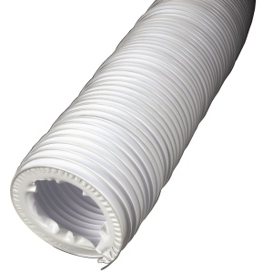 Sistem de ventilatie Xavax, tub de evacuare 4 m, diametru interior 10,2 cm, PVC alb