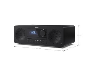Sistem Hi-Fi Sharp XL-B720D Negru Bluetooth CD DAB USB 150W - Img 9