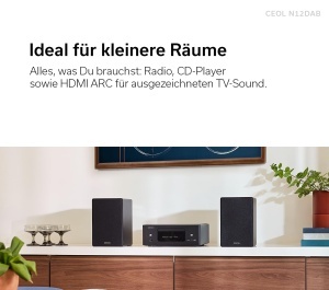 Sistem HiFi Denon CEOL N-12DAB, CD Player, Bluetooth, Alb - Img 3