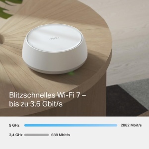 Sistem Wi-Fi Mesh TP-Link Deco BE3600, 3,6 Gbps, Dual-Band, 3 unitati - Img 3